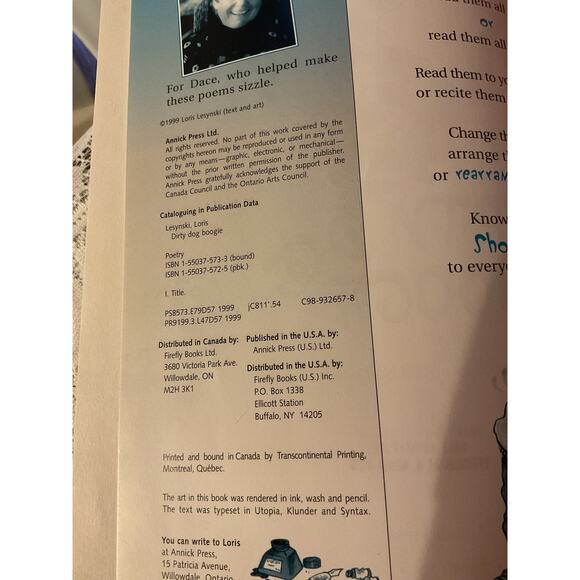 1999 Hardback “Dirty Dog Boogie” By Lois Lesynski - Picture 4 of 10